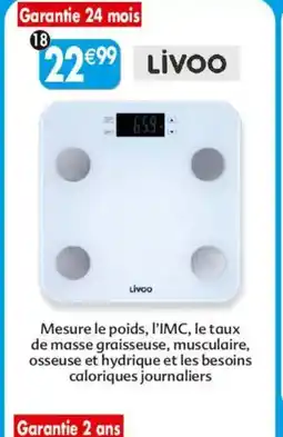 Maximo Pèse personne impédancemètre livoo offre