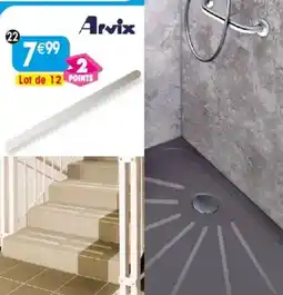 Maximo 12 bandelettes antidérapantes arvix offre