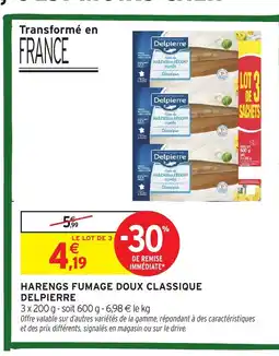Intermarché Hyper DELPIERRE Harengs fumage doux classique offre