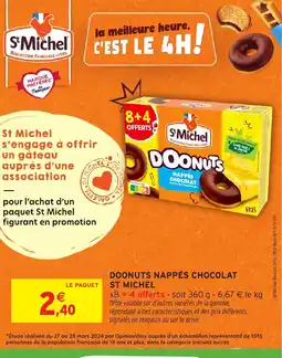 Intermarché Hyper ST MICHEL Doonuts nappés chocolat offre
