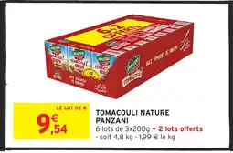 Intermarché Hyper PANZANI Tomacouli nature offre