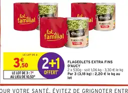 Intermarché Hyper D'AUCY Flageolets extra fins offre