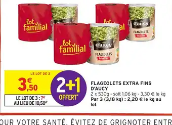 Intermarché Hyper D'AUCY Flageolets extra fins offre