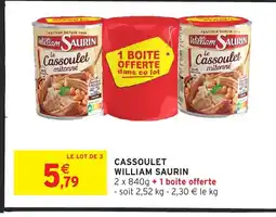 Intermarché Hyper WILLIAM SAURIN Cassoulet offre