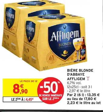 Intermarché Hyper AFFLIGEM Bière blonde d'abbaye offre
