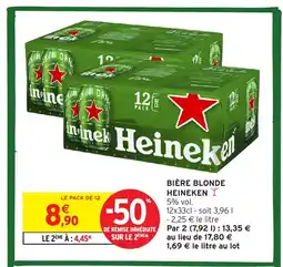 Intermarché Hyper HEINEKEN Bière blonde offre