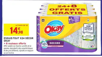 Intermarché Hyper OKAY Essuie-tout x24 décor offre