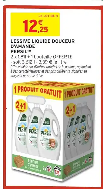 Intermarché Hyper PERSIL Lessive liquide douceur d'amande offre