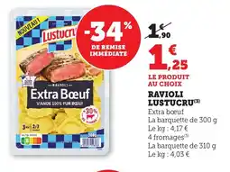 Bi1 Ravioli lustucru offre