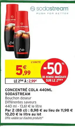 Intermarché Hyper SODASTREAM Concentré cola offre