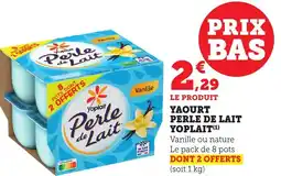 Bi1 Yaourt perle de lait yoplait offre