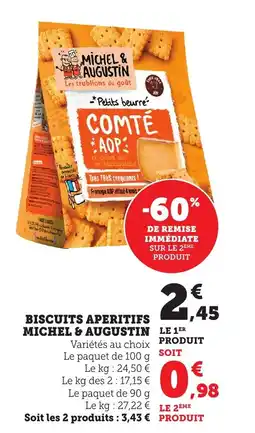 Bi1 Biscuits aperitifs michel & augustin offre