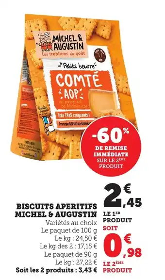 Bi1 Biscuits aperitifs michel & augustin offre