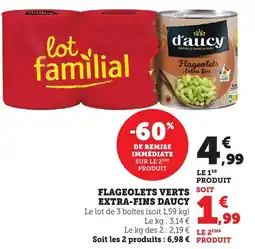 Bi1 Flageolets verts extra-fins daucy offre