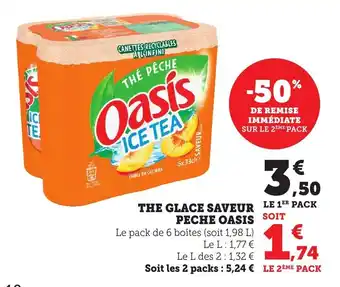 Bi1 The glace saveur peche oasis offre