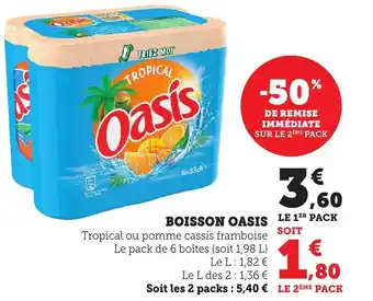 Bi1 Boisson oasis offre
