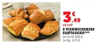Bi1 8 viennoiseries fantaisies offre