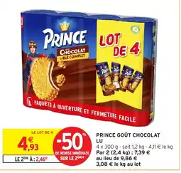 Intermarché Hyper LU Prince goût chocolat offre