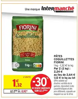 Intermarché Hyper FIORINI Pâtes coquillettes offre