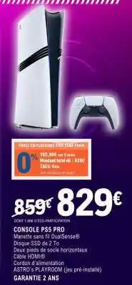 E.Leclerc CONSOLE PS5 PRO offre