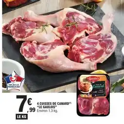 E.Leclerc 4 Cuisses de Canard 'Le Gaulois' offre