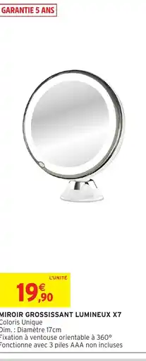 Intermarché Hyper Miroir grossissant lumineux x7 offre
