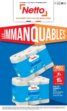 Netto NETTO Essuie-tout absorbant x6 offre