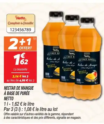 Netto NETTO Nectar de mangue à base de purée offre