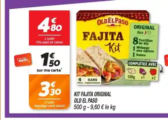 Netto OLD EL PASO Kit fajita original offre