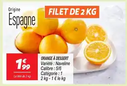 Netto Orange à dessert offre