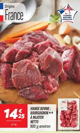 Netto NETTO Viande bovine bourguignon a mijoter offre