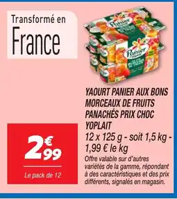 Netto YOPLAIT Yaourt panier aux bons morceaux de fruits panachés prix choc offre