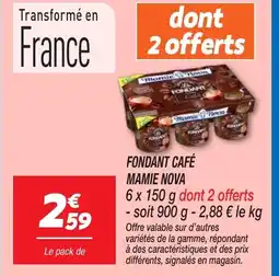 Netto MAMIE NOVA Fondant café offre