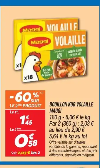 Netto MAGGI Bouillon kub volaille offre