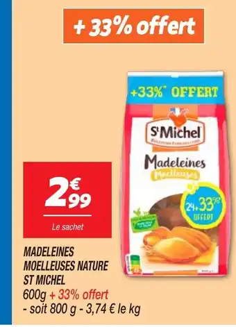 Netto ST MICHEL Madeleines moelleuses nature offre