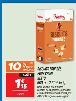 Netto NETTO Biscuits fourrés pour chien offre