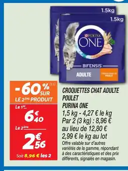 Netto PURINA ONE Croquettes chat adulte poulet offre
