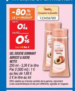 Netto NETTO Gel douche gommant abricot & sucre offre