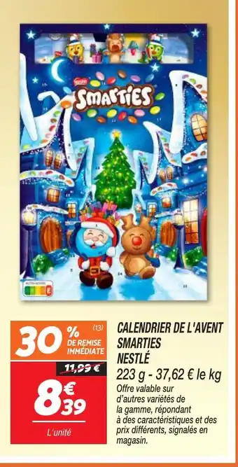 Netto Calendrier de l'avent smarties nestlé offre