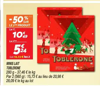 Netto TOBLERONE Minis lait offre