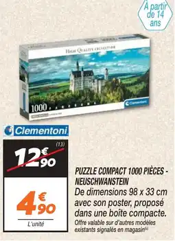 Netto CLEMENTONI Puzzle compact 1000 pièces - neuschwanstein offre