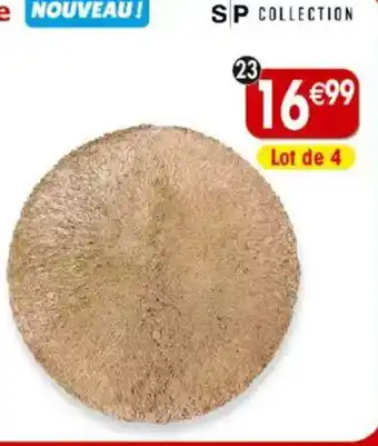 Maximo 4 sets de table sp collection coloris or offre