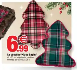 Bazarland Le coussin Klaus Sapin offre
