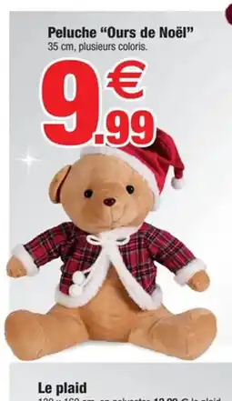 Bazarland Peluche Ours de Noël offre