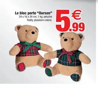 Bazarland Le bloc porte Ourson offre