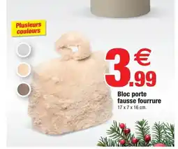 Bazarland Bloc porte fausse fourrure offre