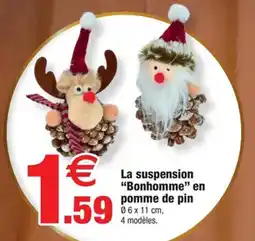 Bazarland La suspension Bonhomme en pomme de pin offre