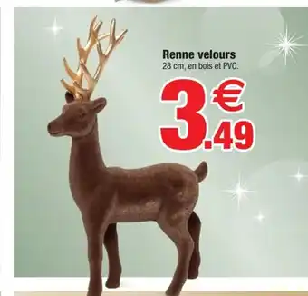 Bazarland Renne velours offre