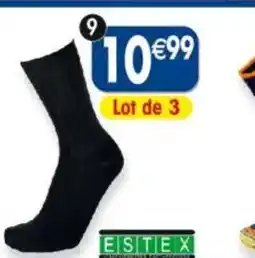 Maximo 3 paires de chaussettes non comprimantes. spéciales chaussures de ville estex offre