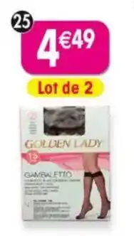 Maximo 2 paires de mi-bas fin golden lady offre